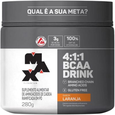 Max Titanium 4:1:1 Bcaa Drink (280G) – Sabor Laranja