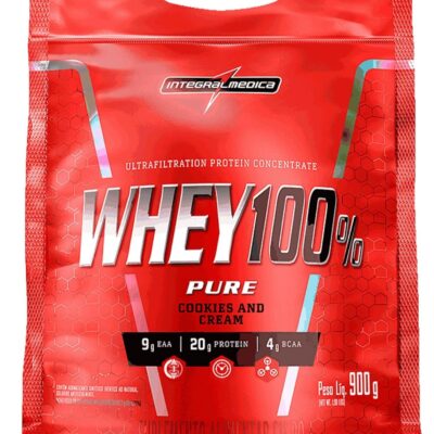 Whey 100% Cookies And Cream Pouch 900G, Integralmedica, 900G